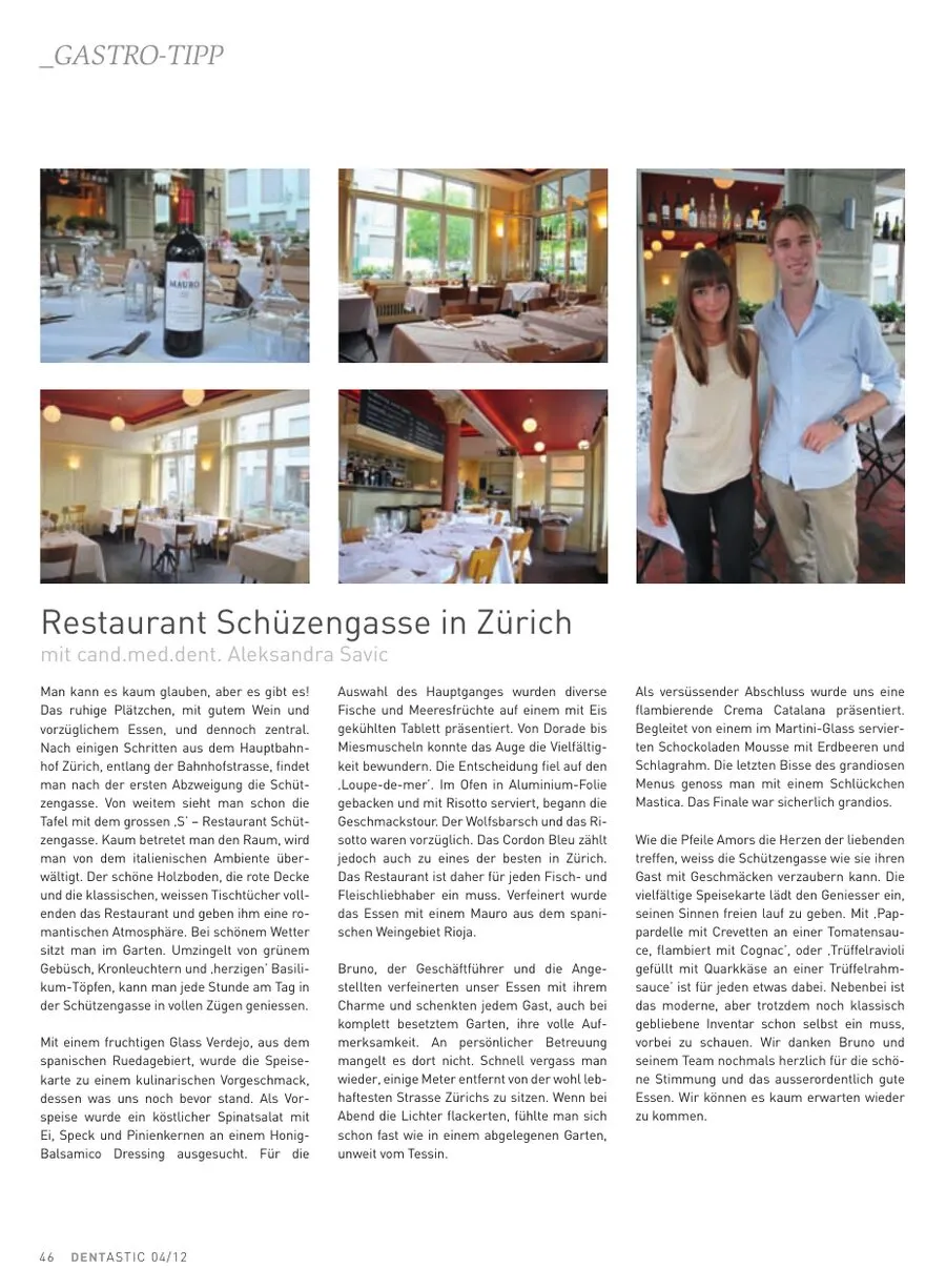 Erste Seite: Gastro-Tipp