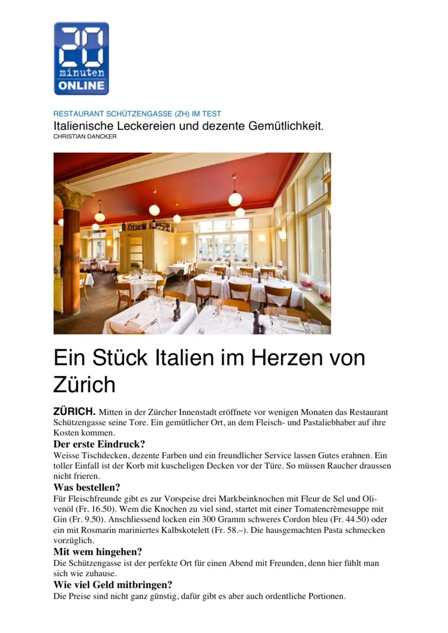 Erste Seite: Im Test